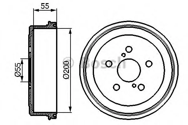 Тормозной барабан BOSCH 0986477139 (фото 1)