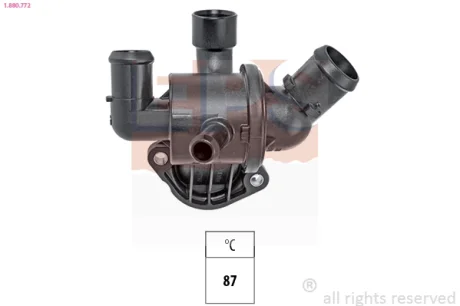 Термостат Audi A1, A3, Q3,Seat Altea/XL, Ibiza V, Leon/Skoda Octavia,Super B/VW Caddy III, Golf VI/Passat/CC, Tiguan,Touran 2.0TDI 03- EPS 1880772