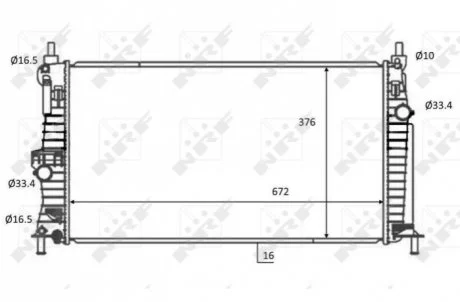 Радиатор охлаждения NRF 59068