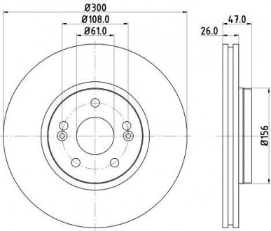 Тормозной диск HELLA 8DD355109301