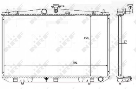 CHЈODNICA SILNIKA LEXUS NRF 59081