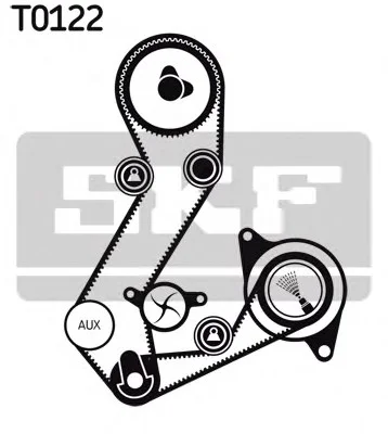 Комплект зубчастого ременя (вироб-во) SKF VKMA04107 (фото 1)