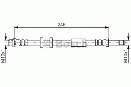 Шланг тормозов. задний BOSCH 1987481714