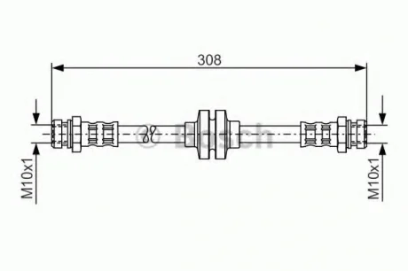 Тормозной шланг BOSCH 1987481185