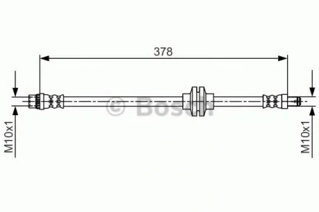 Тормозной шланг BOSCH 1987481707