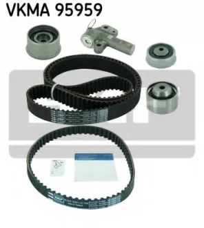 Комплект ГРМ (ремень+ролик) HYUNDAI H-1, H-1 / STAREX, H-1 TRAVEL, SANTA FÉ I, SONATA IV KIA SORENTO I 2.4 06.97- SKF VKMA95959