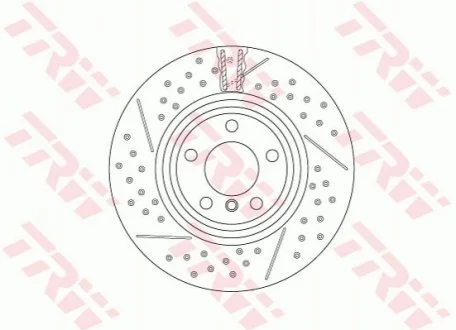 Тормозной диск двухсекционный TRW DF6606S