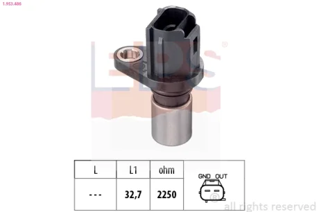Датчик положения р/вала Toyota Yaris 1.3 02- EPS 1953486