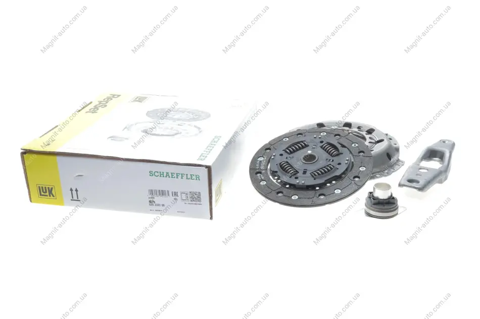 Комплект зчеплення з вижимним Golf V-VI/Polo/Fabia I/Octavia II 1.4 i 99- (200mm) LuK 620332200 (фото 1)