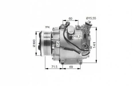 Компресор кондиціонера NRF 32491