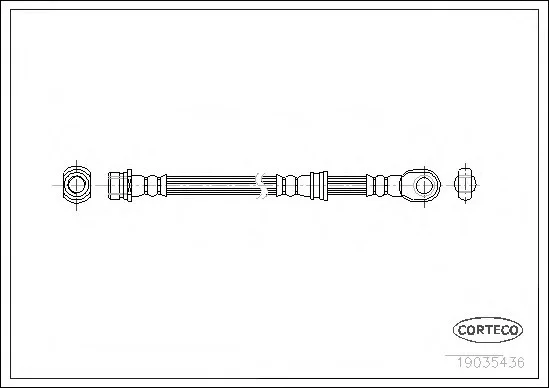 Тормозной шланг CORTECO 19035436 (фото 1)