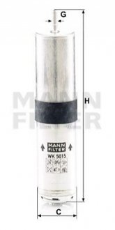 Фільтр палива MANN WK5015Z