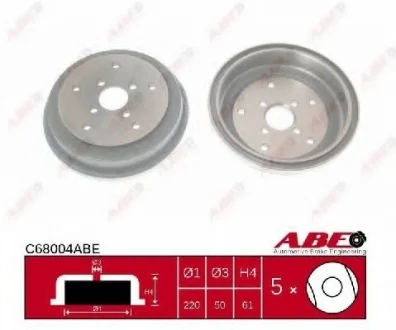 Тормозной барабан ABE C68004ABE