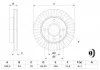 Диск гальмівний передн лів/прав FORD COURIER, ESCORT CLASSIC, ESCORT V, ESCORT V EXPRESS, ESCORT VI, FIESTA, FIESTA III, FIESTA IV, KA, ORION III, PUMA MAZDA 121 III 1.0-1.8D 01.89-12.11 BOSCH 0986478502 (фото 5)