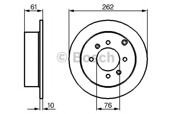 Тормозной диск BOSCH 0986479125 (фото 1)