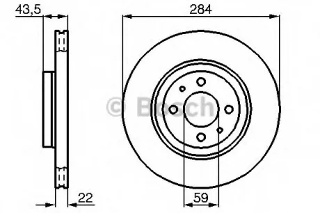 Тормозной диск BOSCH 0986479B49