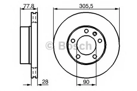 Тормозной диск BOSCH 0986479B59