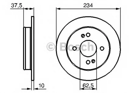 Диск тормозной BOSCH 0986479B95