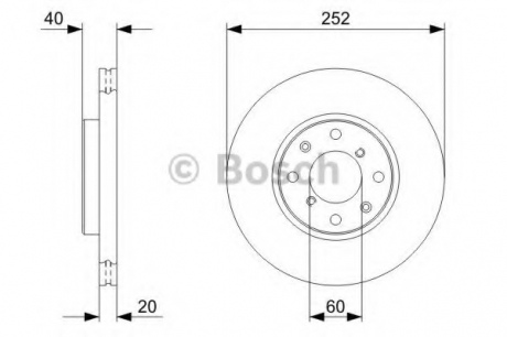 Тормозной диск BOSCH 0986479B98