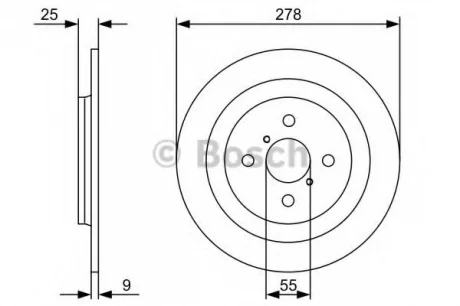 Тормозной диск BOSCH 0986479C05