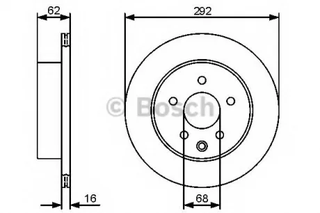 Тормозной диск BOSCH 0986479C12