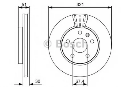 Тормозной диск BOSCH 0986479C16