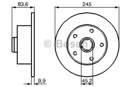 Тормозной диск BOSCH 0986479B48