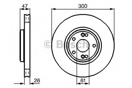 Тормозной диск BOSCH 0986479B47