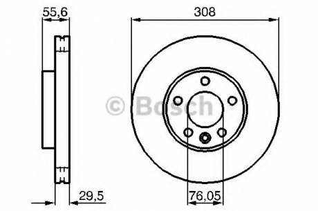 Тормозной диск BOSCH 0986479B88