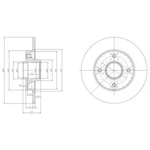 Тормозной диск DELPHI Delphi BG9022RSC