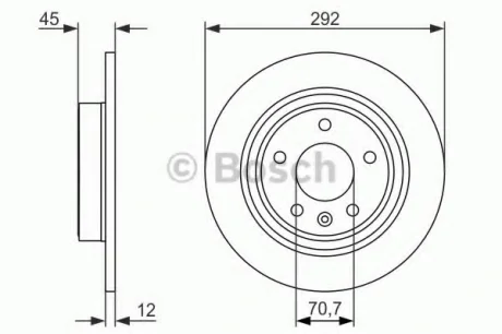 Тормозной диск BOSCH 0986479C58