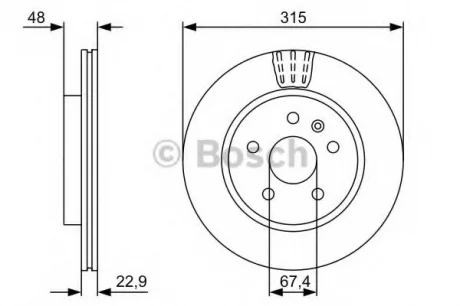 Тормозной диск BOSCH 0986479C71