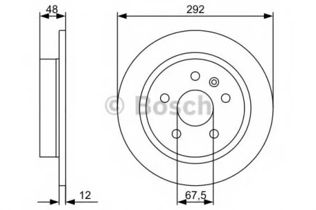 Тормозной диск BOSCH 0986479C73