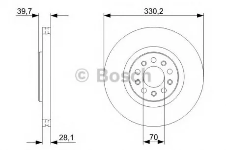 Тормозной диск BOSCH 0986479C82
