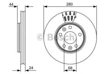 Тормозной диск BOSCH 0986479C62