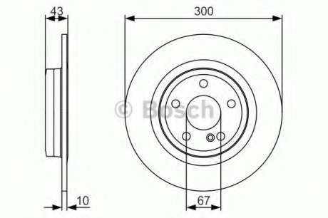 Тормозной диск BOSCH 0986479A38