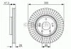 Диск тормозной HYUNDAI Tucson/Sonata/ix35 F'2,0i-2,0CRDI'04 - кр. 1 шт BOSCH 0986479C51 (фото 1)
