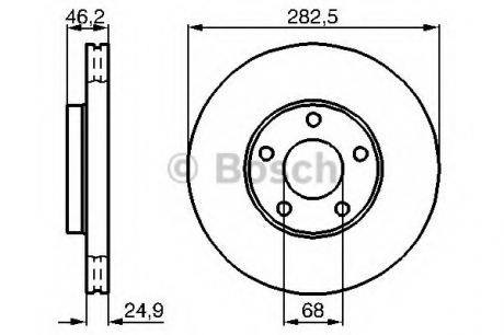 Тормозной диск BOSCH 0986479C81