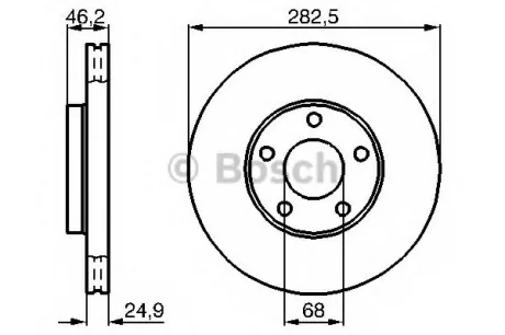 Тормозной диск BOSCH 0986479C81