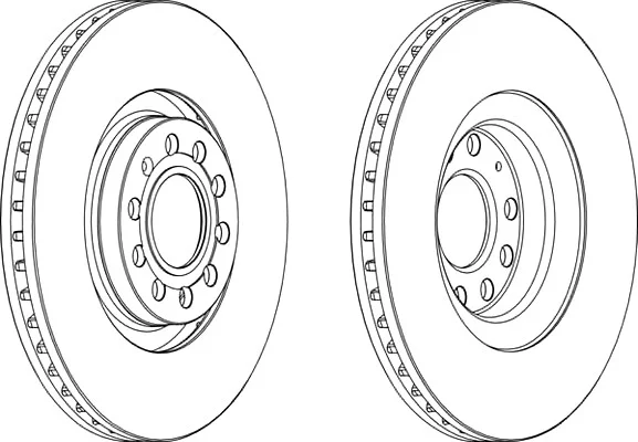 Диск тормозной передний лев/прав AUDI A4 B5, A4 B6, A4 B7, A4 B8, A6 C5, ALLROAD C5 SEAT EXEO, EXEO ST 1.8-4.2 04.95-12.15 FERODO DDF1705C1 (фото 1)