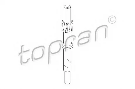 Тросик спідометра TOPRAN / HANS PRIES 107401