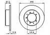 Диск гальмівний задній невентильований BOSCH 0986478656 (фото 2)