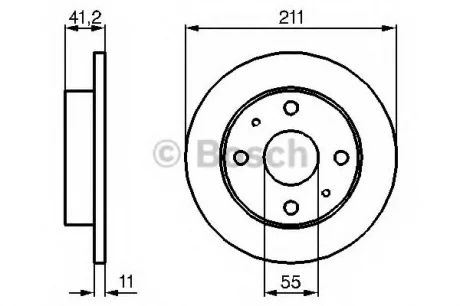 Тормозной диск BOSCH 0986479119