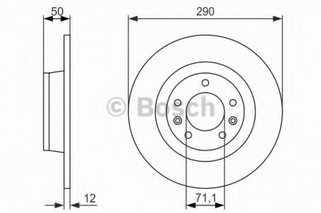 Тормозной диск BOSCH 0986479311