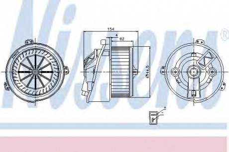 Вентилятор салона NISSENS 87129