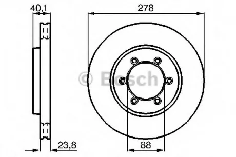 Диск тормозной BOSCH 0986478967