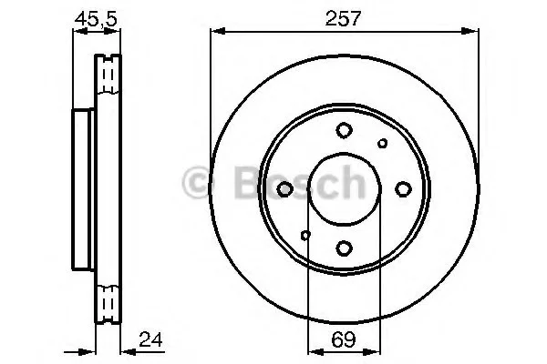 Тормозной диск BOSCH 0986478774 (фото 1)