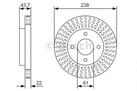 Тормозной диск BOSCH 0986479A87