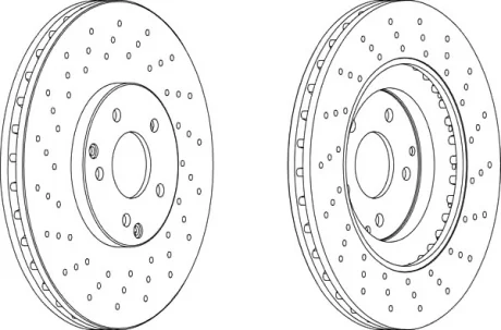 Диск тормозной FERODO DDF1582C1