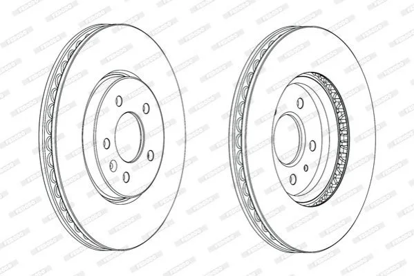 Диск тормозной FERODO DDF2191C1 (фото 1)